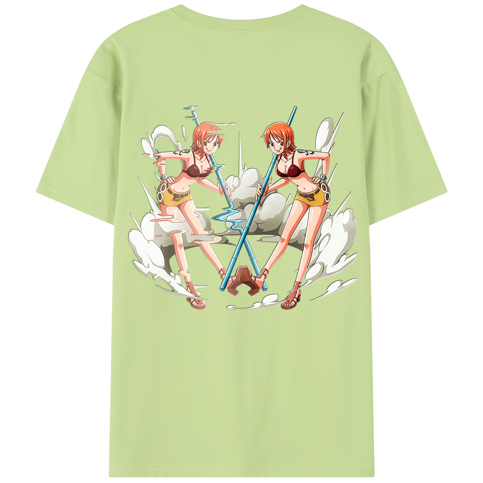 ワンピース ナミ ONE PIECE Nami 綿100％半袖Tシャツ（背面プリント）